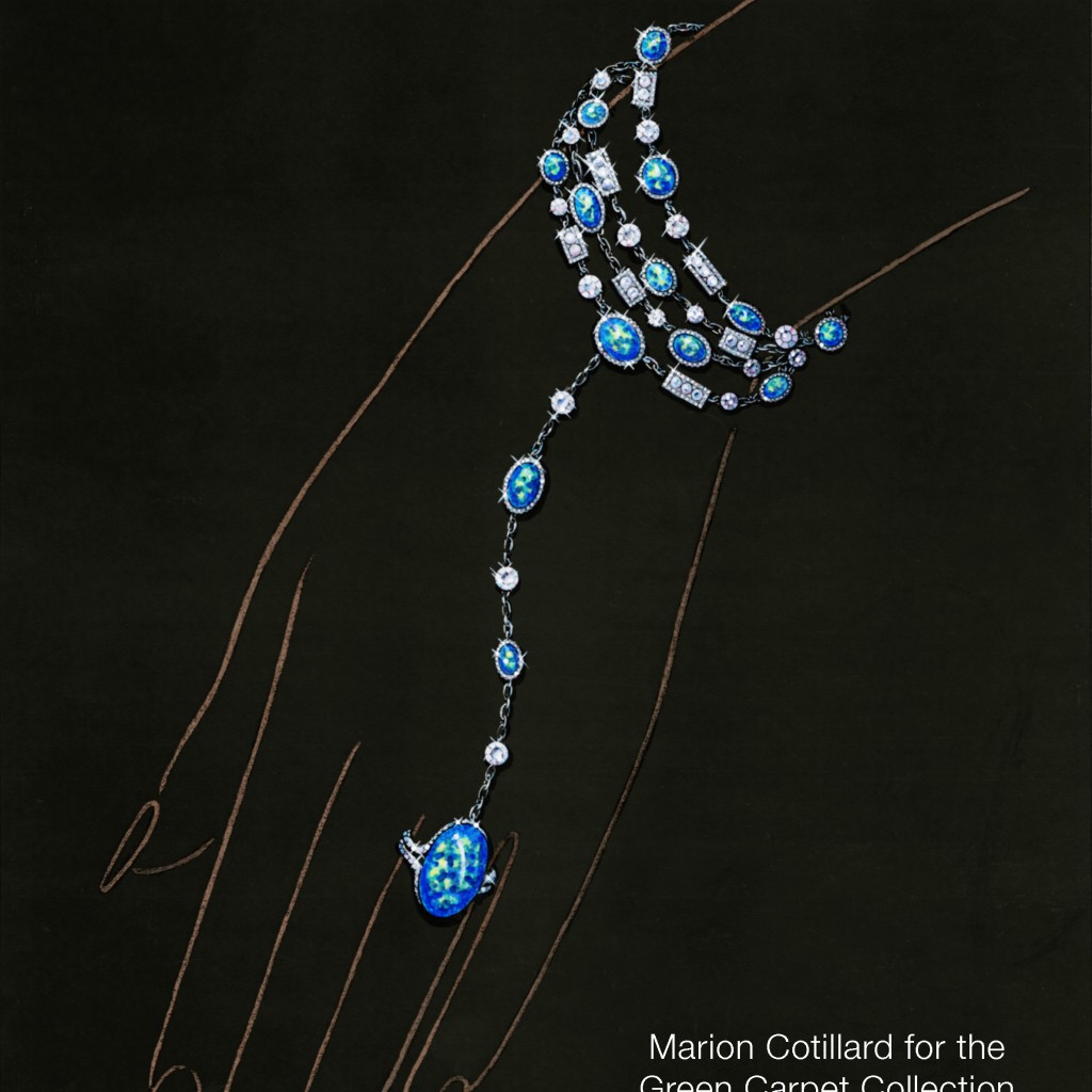 6. Sketch Marion Cotillard for Chopard