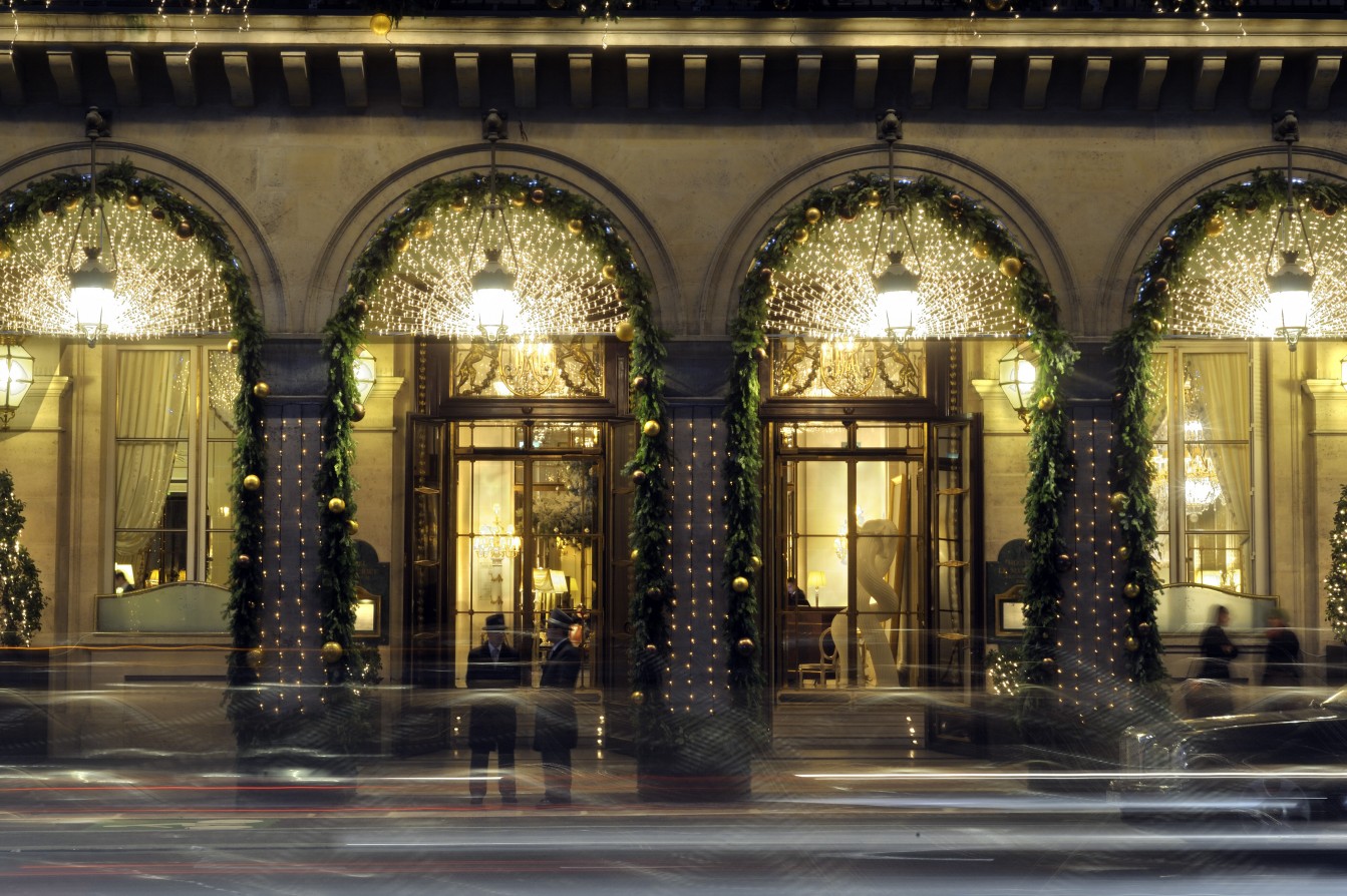 Le Meurice Christmas Facade