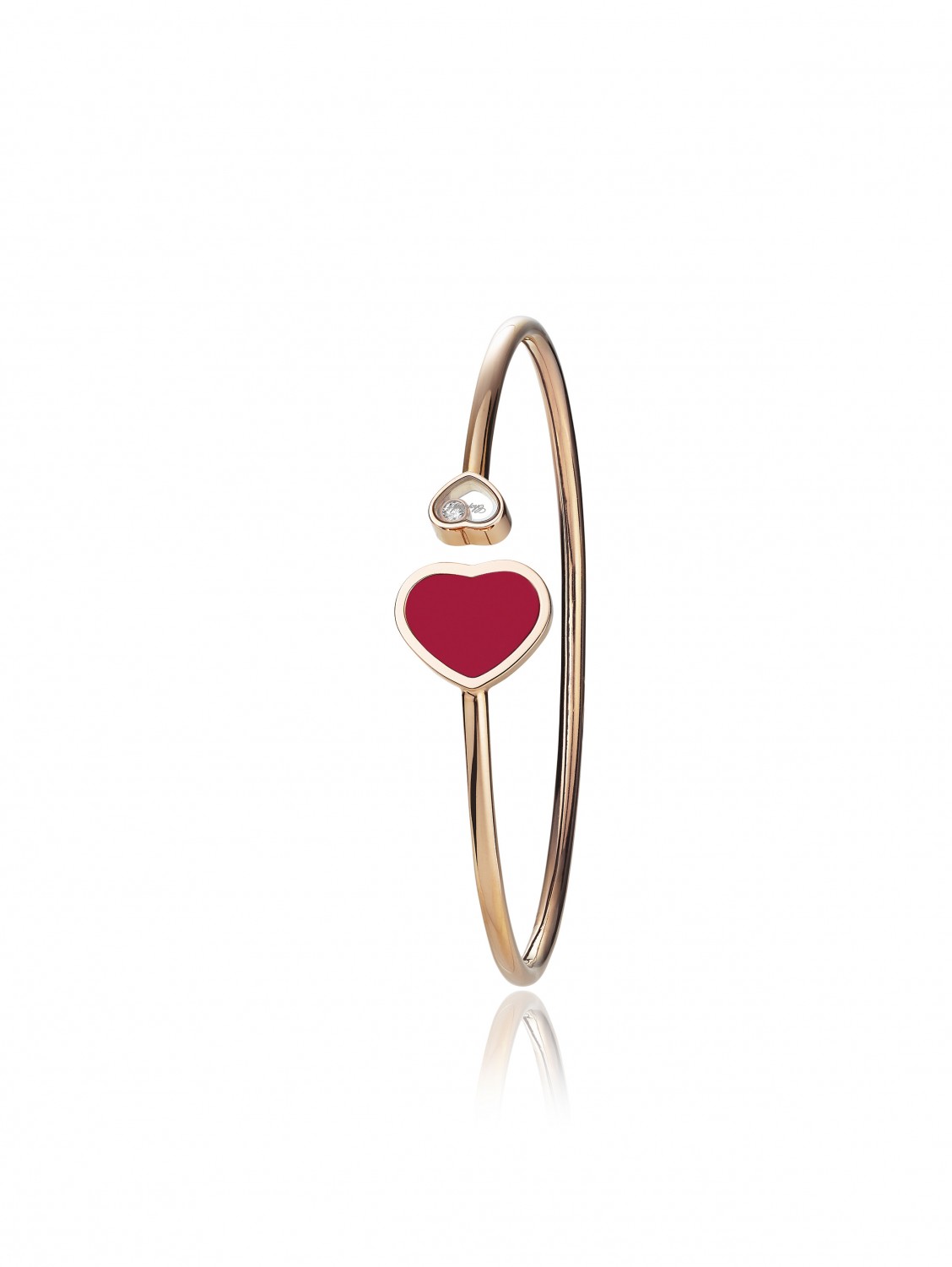 Happy Hearts bangle reconstituted coral 857482-5702 (2)