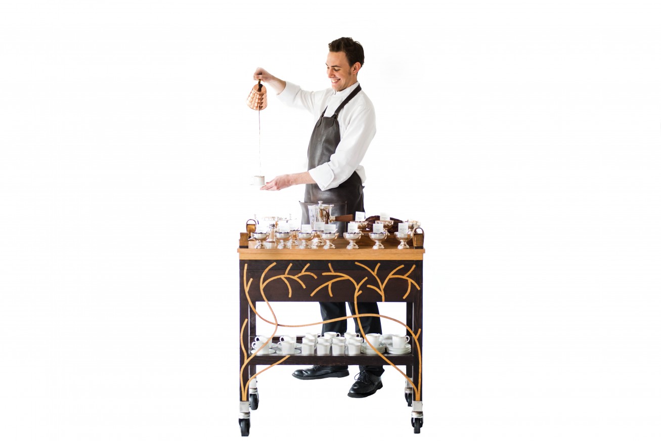Chocolate Indulgence trolley Arthur Dumait Chocolate Sommelier high res 1