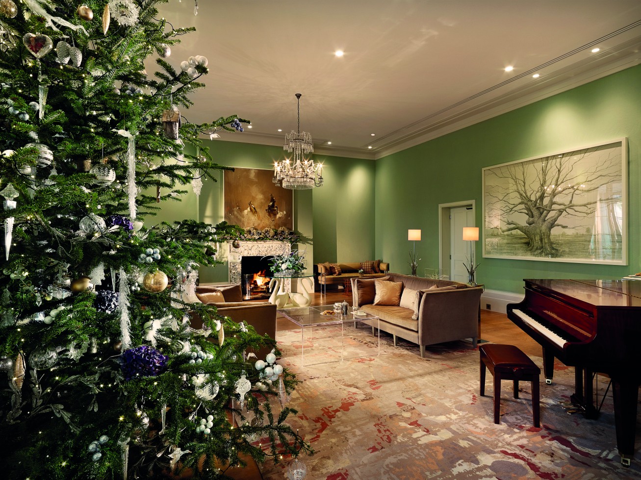 Drawing Room Christmas- Coworth Park 1