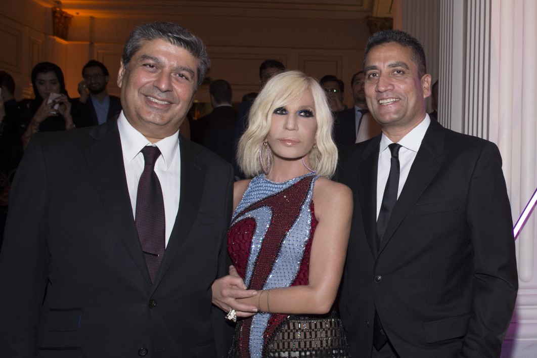 Raza Jafar;Donatella Versace;Sheikh Tariq Bin Faisal Al Qassimi