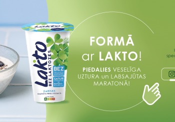 “Lakto” и “Латвийская ассоциация диетологов и специалистов по питанию” приглашают на 30-дневный бесплатный марафон по  здоровому питанию
