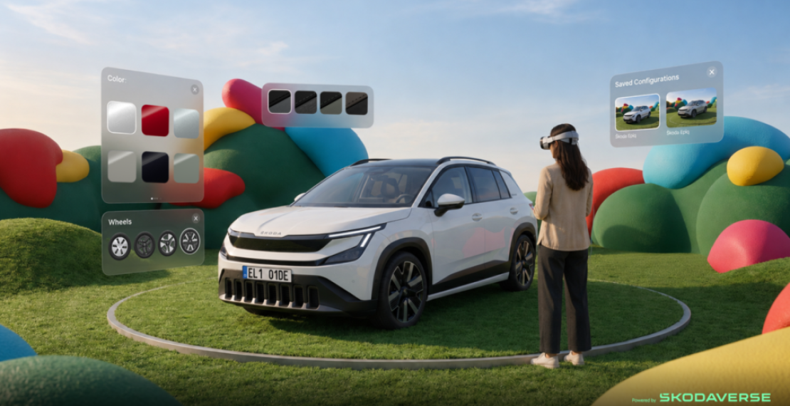 Škoda позволяет «припарковать» автомобиль в гостиной с помощью виртуальной реальности