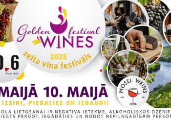 В Риге пройдет фестиваль немецких вин GOLDEN WINES FESTIVAL 2025