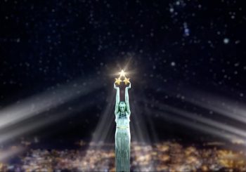 Благодаря меценату Инаре Тетеревой звезды Памятника Свободы засияют яркими огнями