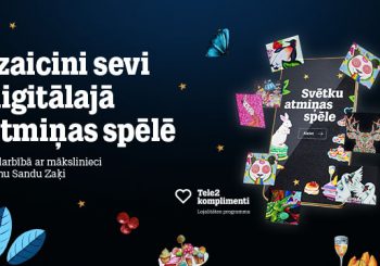 Уже четвертый год “Tele2” вместе с одним из латвийских художников создает особенную праздничную игру
