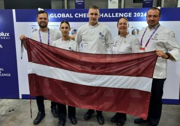 Латвия впервые приняла участие в финале международного кулинарного конкурса Worldchefs «Global Chef Challenge» и получила серебряную медаль