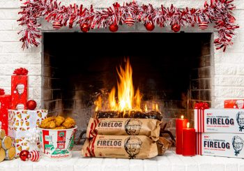 KFC выпустил ароматные дрова для камина