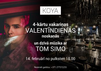 Праздничный ужин в ресторане Koya
