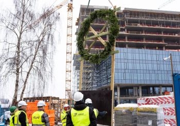 Офисный комплекс VERDE отметил праздник стропил