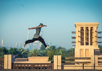 Паркур на крышах Madinat Jumeirah