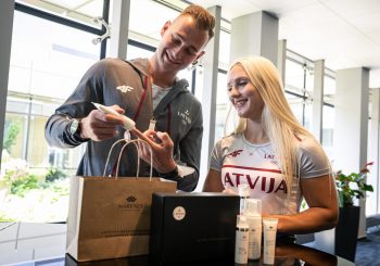 Для латвийских олимпийцев создан особый комплект натуральной косметики