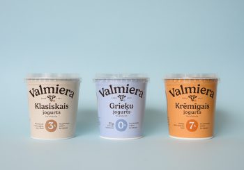 У бренда “Valmiera” новый облик и новые, особенно полезные  йогурты без добавок
