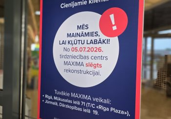 Maxima закрывает один из крупнейших магазинов в Риге на масштабную реконструкцию