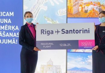 Открыт новый маршрут Wizz Air из Риги до великолепного Санторини