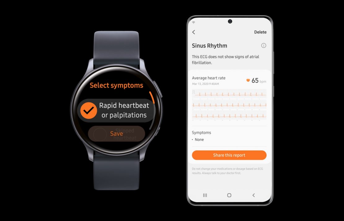 Смарт-часы Samsung Galaxy Watch3 и Watch Active2 позволят измерять кровяное давление и снимать ЭКГ