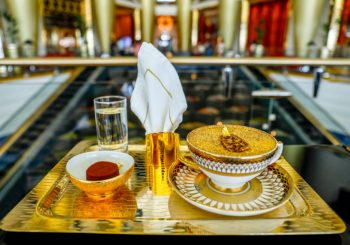 Золотой капучино в Burj Al Arab Jumeirah