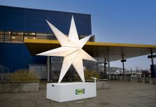 Во время праздников в Риге засияет новый арт-объект — большая рождественская звезда