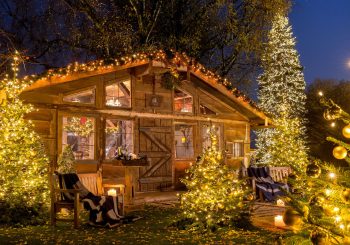 Chalet au Lac в парке отеля Baur au Lac